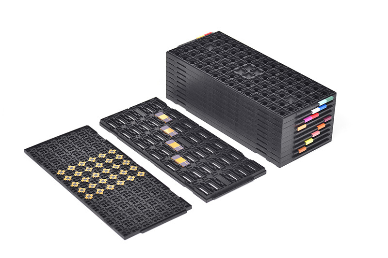 最新の会社について 熱安定性と高精度自動化のためのエンジニアリングJEDECマトリクストレイ