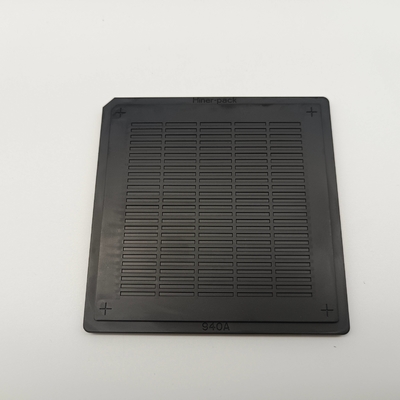 購入 ウエファーは皿マイクロICの破片のための黒4のインチESDのワッフルのパックの死ぬ online manufacture