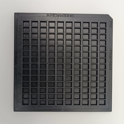 購入 ABSはマイクロICの破片のために適した4インチのワッフルのパックの皿を黒くする online manufacture