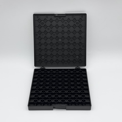 購入 黒色ESD PCクラムシェルチップトレイ（ロック機構付き） online manufacture