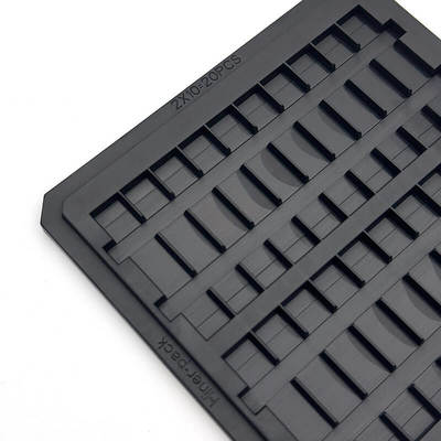 購入 Precision Molded Conductive PC Waffle Pack Chip Tray for Semiconductor Die Storage online manufacture
