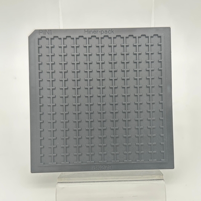 良い価格 耐久性のあるチャンファーICチップトレイ 半導体産業で使用される反静的および高密度のワッフルパック オンライン