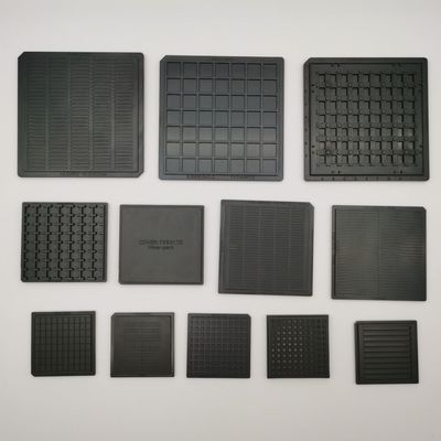 ABS黒いワッフルのパックの破片の皿